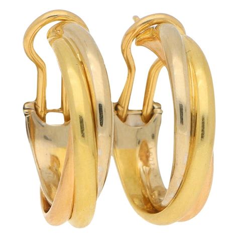 cartier trinity earrings vintage